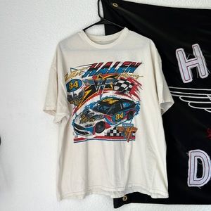 Off white Van Halen racing shirt